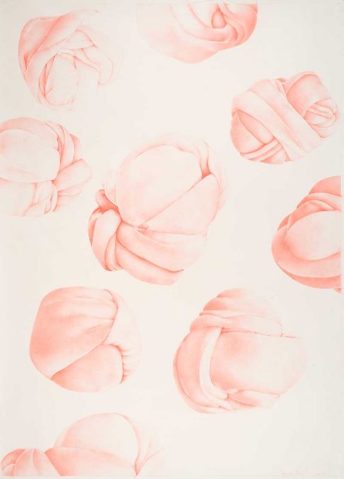 Knot 2, 2014, Buntstift auf Papier, 230x150cm
