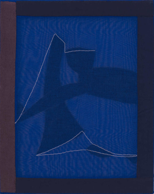 Vertige I, 2020, Lack auf Textil, 50 x 40 cm