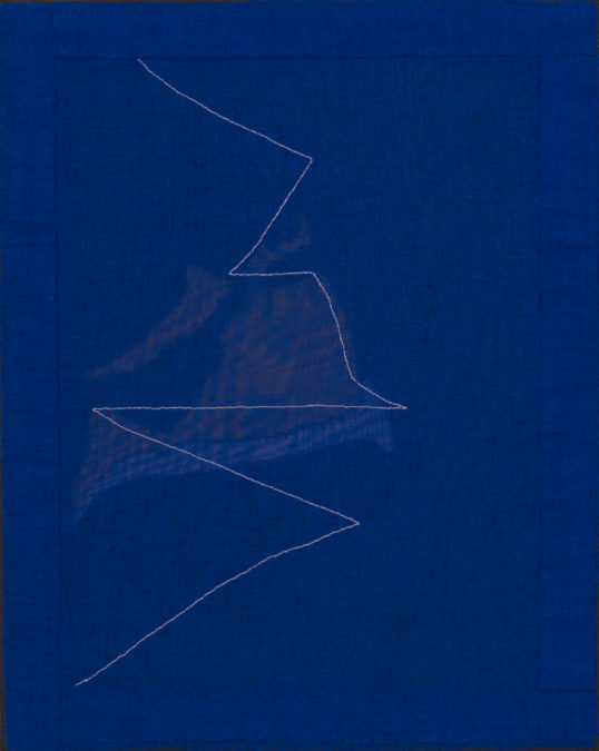 Vertige II, 2020, Lack auf Textil, 50 x 40 cm