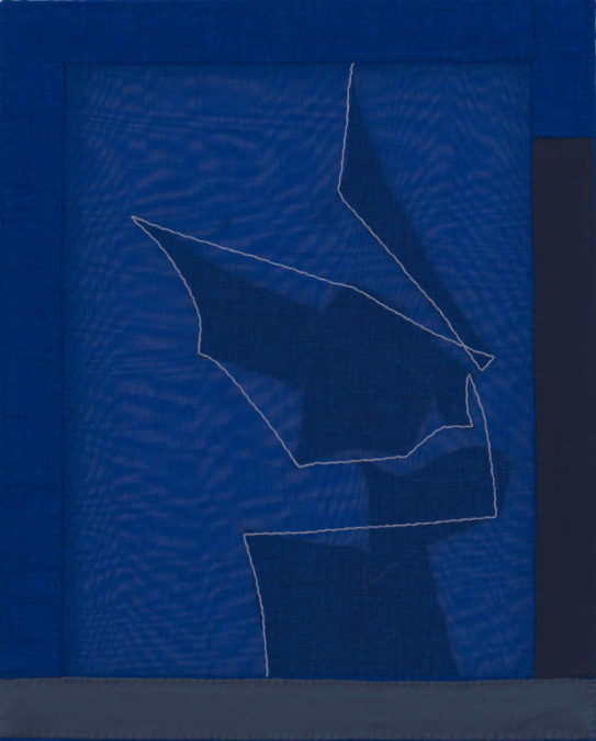 Vertige III, 2020, Lack auf Textil, 50 x 40 cm