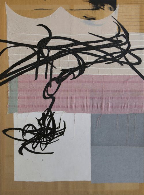 Hedi, 2020 Textil und Lack auf Jute 270 x 200 cm