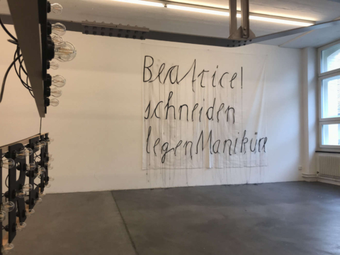 TEXTUR. Sprache und Erzählung in der Kunst / Vebikus Kunsthalle Schaffhausen, 2019